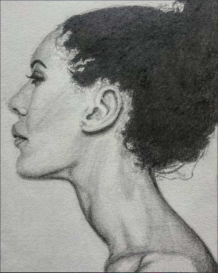 Black and white portrait